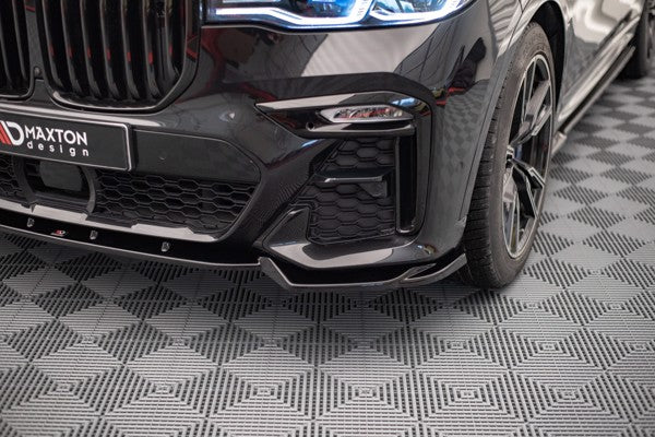 Maxton Front Splitter V.2 BMW X7 M G07 - Gloss Black