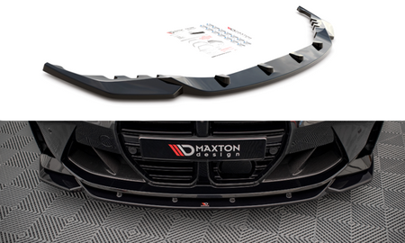 Maxton Front Splitter V.2 BMW M4 G82 - Gloss Black