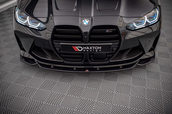 Maxton Front Splitter V.2 BMW M4 G82 - Gloss Black