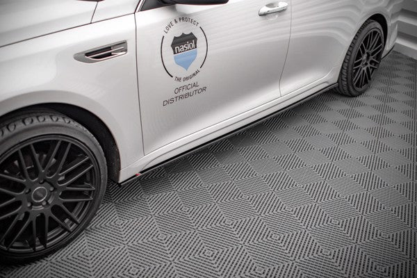 Maxton Side Skirts Diffusers Kia Optima Mk4 - Gloss Black