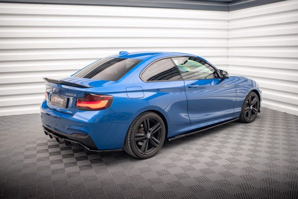 Maxton Side Skirts Diffusers BMW 2 M-Pack F22 - Gloss Black