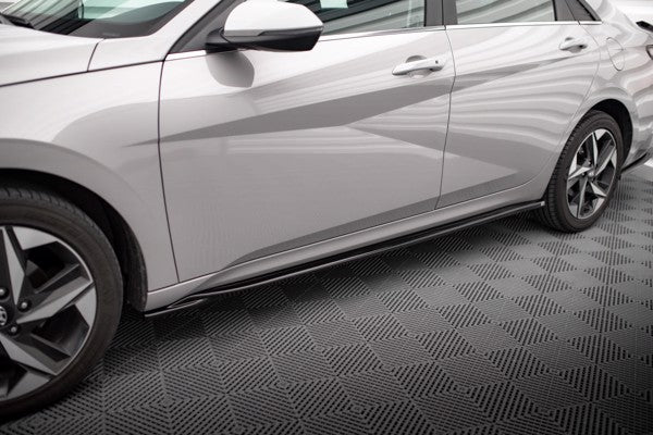 Maxton Side Skirts Diffusers Hyundai Elantra Mk7 - Gloss Black