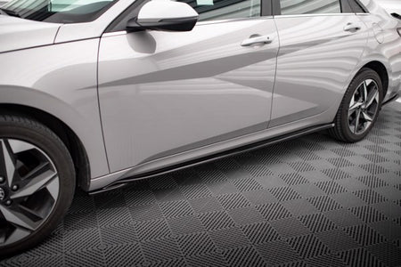 Maxton Side Skirts Diffusers Hyundai Elantra Mk7 - Gloss Black