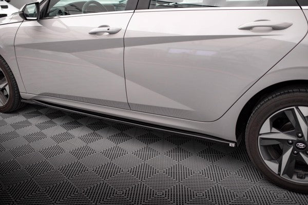 Maxton Side Skirts Diffusers Hyundai Elantra Mk7 - Gloss Black