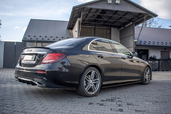 Maxton Side Skirts Diffusers Mercedes-Benz E43 Amg / Amg-Line W213 - Gloss Black