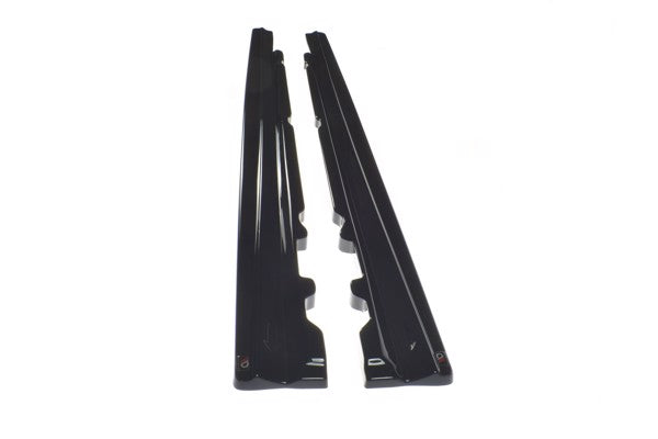 Maxton Side Skirts Diffusers Mercedes-Benz E43 Amg / Amg-Line W213 - Gloss Black