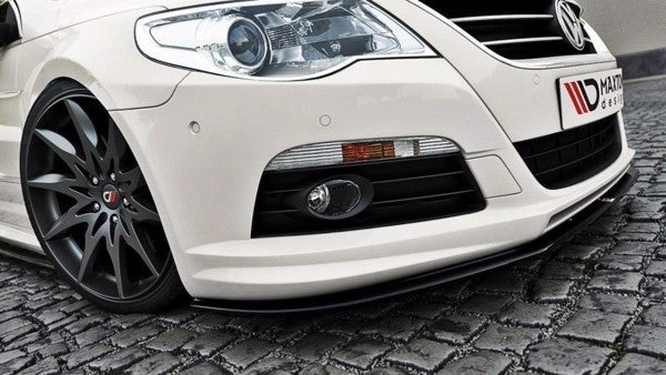 Maxton Front Splitter VW Passat Cc R36 Rline (Preface) - Gloss Black