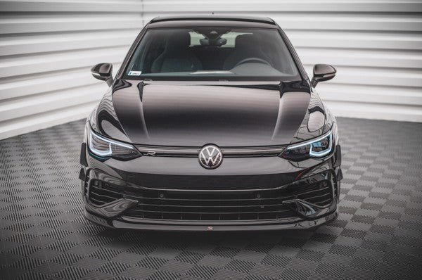 Maxton Front Splitter V.5 Volkswagen Golf R Mk8 - Gloss Black