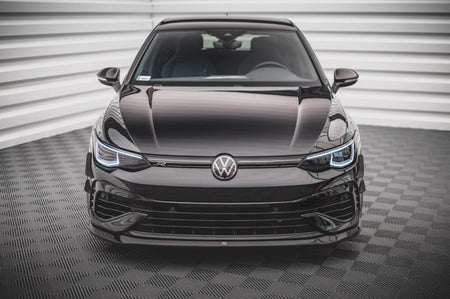 Maxton Front Splitter V.5 Volkswagen Golf R Mk8 - Gloss Black