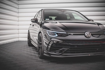Maxton Front Splitter V.5 Volkswagen Golf R Mk8 - Gloss Black
