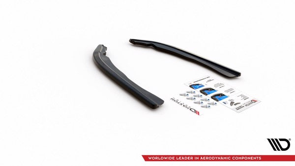 Maxton Rear Side Splitters V.1 BMW 4 M-Pack G22 - Gloss Black