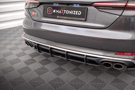 Maxton Street Pro Rear Diffuser Audi S5 Coupe / Sportback F5 - Black