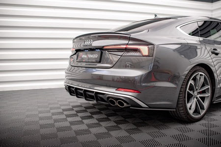 Maxton Street Pro Rear Diffuser Audi S5 Coupe / Sportback F5 - Black