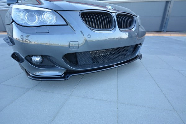 Maxton Front Splitter For BMW 5 E60/61 M-Pack - Gloss Black