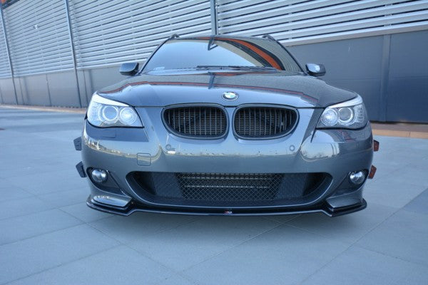 Maxton Front Splitter For BMW 5 E60/61 M-Pack - Gloss Black
