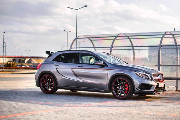 Maxton Front Splitter Mercedes-Benz Gla 45 Amg Suv (X156) Preface - Gloss Black