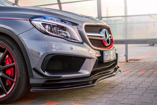 Maxton Front Splitter Mercedes-Benz Gla 45 Amg Suv (X156) Preface - Gloss Black