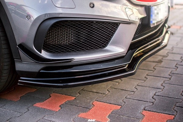 Maxton Front Splitter Mercedes-Benz Gla 45 Amg Suv (X156) Preface - Gloss Black