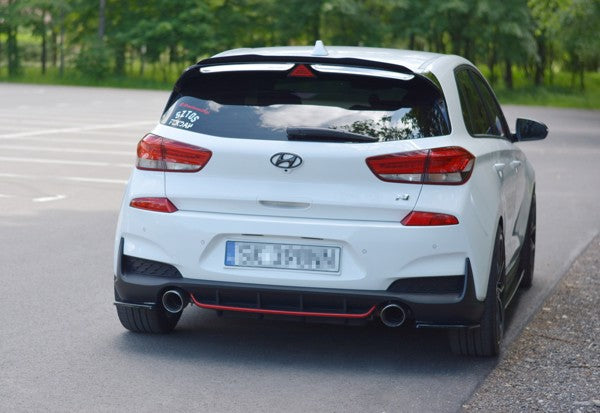 Maxton Rear Side Splitters Hyundai I30 Mk3 N  - Gloss Black