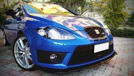 Maxton Front Splitter V.1 Seat Leon Mk2 Cupra Fr (Facelift) - Gloss Black