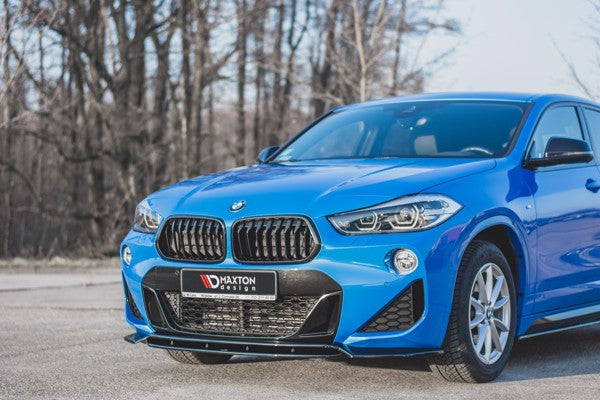 Maxton Front Splitter For BMW X2 F39 M-Pack - Gloss Black