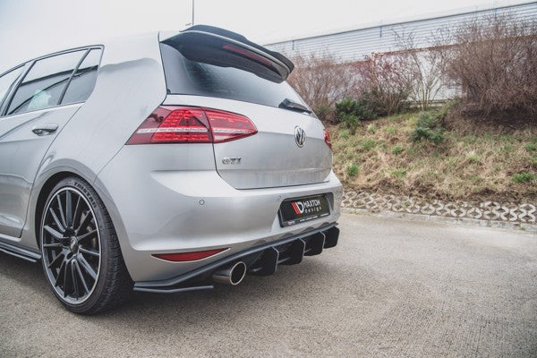 Maxton Racing Durability Rear Diffuser V.2 VW Golf 7 Gti - Black