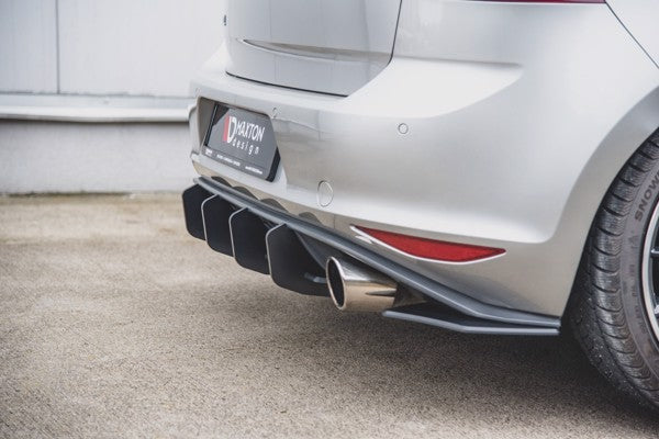 Maxton Racing Durability Rear Diffuser V.2 VW Golf 7 Gti - Black