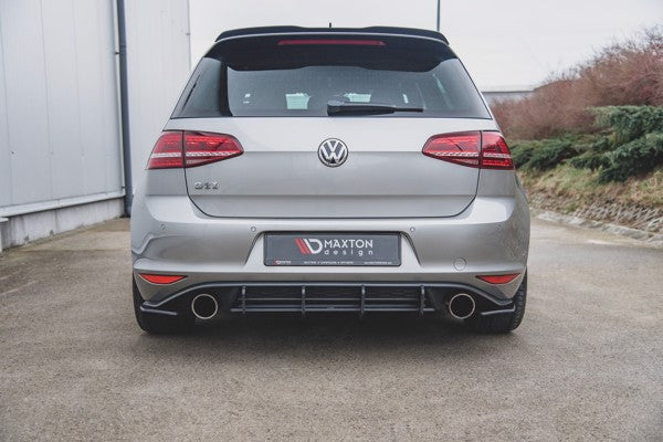 Maxton Racing Durability Rear Diffuser V.2 VW Golf 7 Gti - Black