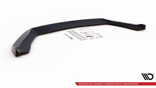 Maxton Front Splitter V.7 Seat Leon Cupra / Fr Mk3 Fl - Gloss Black