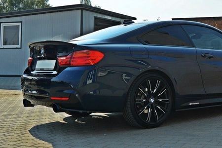 Maxton Rear Side Splitters For BMW 4 F32 M-Pack - Gloss Black