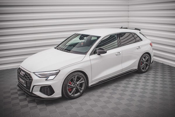 Maxton Street Pro Side Skirts Diffusers Audi S3 / A3 S-Line 8Y - Black