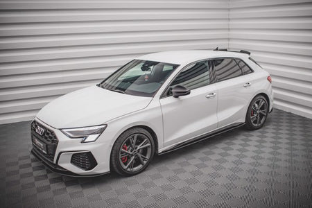 Maxton Street Pro Side Skirts Diffusers Audi S3 / A3 S-Line 8Y - Black