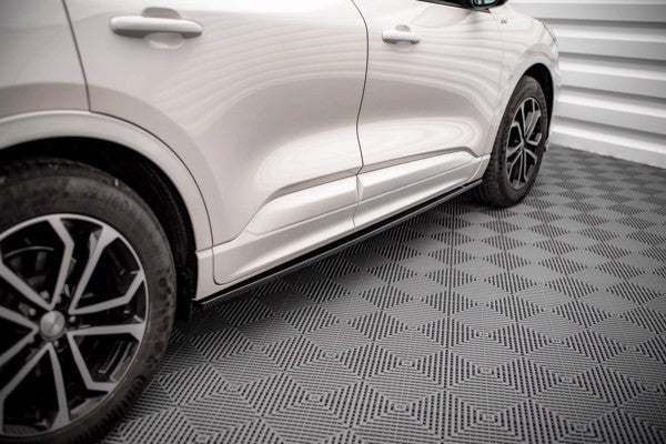 Maxton Side Skirts Diffusers Ford Kuga St-Line Mk3 - Gloss Black