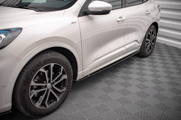 Maxton Side Skirts Diffusers Ford Kuga St-Line Mk3 - Gloss Black