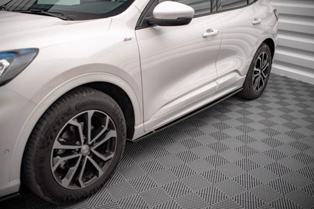 Maxton Side Skirts Diffusers Ford Kuga St-Line Mk3 - Gloss Black