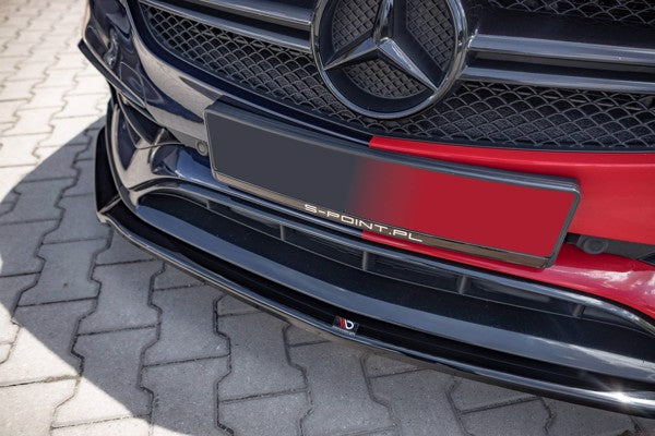 Maxton Front Splitter V.2 Mercedes-Benz A45 Aero W176 Facelift - Gloss Black