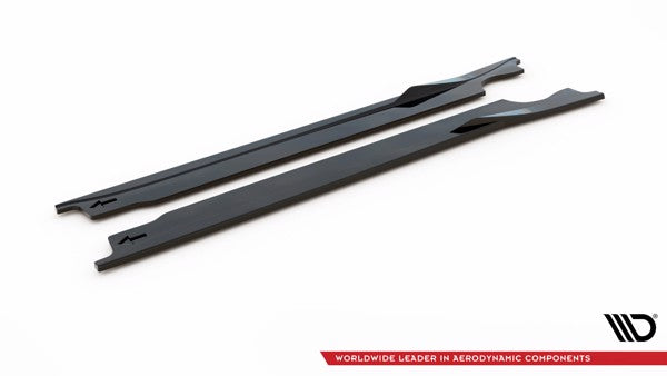 Maxton Side Skirts Diffusers V.1 Porsche 911 Carrera Aero 992 - Gloss Black