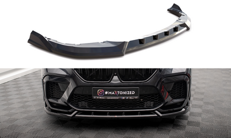 Maxton Front Splitter V.2 BMW X6 M F96 - Gloss Black