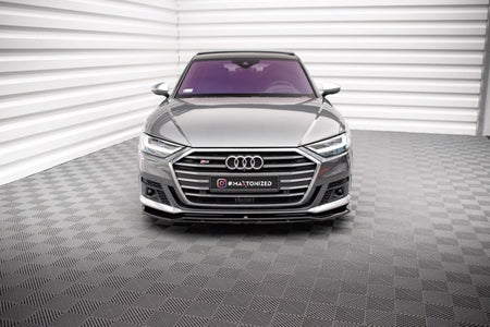 Maxton Front Splitter V.1 Audi S8 D5 - Gloss Black