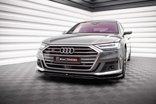 Maxton Front Splitter V.1 Audi S8 D5 - Gloss Black