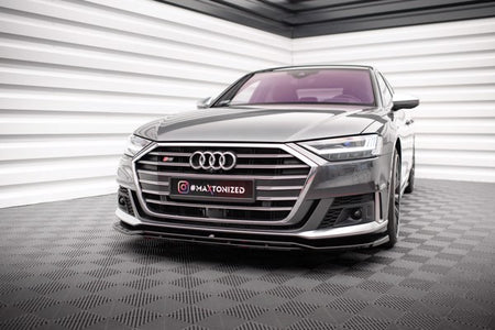 Maxton Front Splitter V.1 Audi S8 D5 - Gloss Black