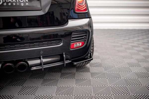 Maxton Rear Side Splitters V.2 Mini Cooper John Cooper Works R56 - Gloss Black