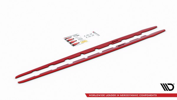 Maxton Side Skirts Diffusers V.2 For BMW 1 F40 M-Pack/ M135I 