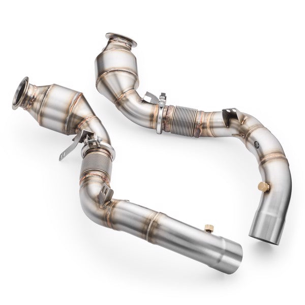 RM Motors Downpipe BMW M8 F91 + CATALYST HJS 300 cpsi EURO 6