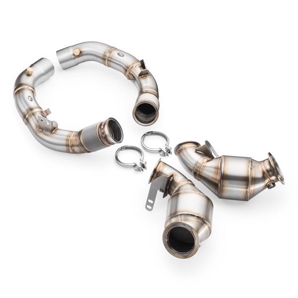 RM Motors Downpipe BMW M8 F92 + CATALYST HJS 300 cpsi EURO 6