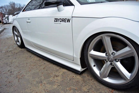 Maxton Side Skirts Diffusers Audi TT RS 8J - Gloss Black