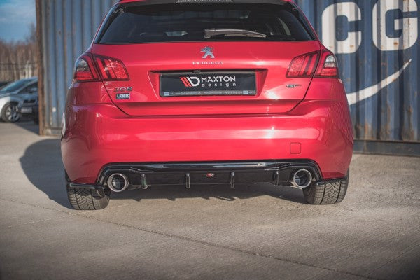Maxton Rear Side Splitters Peugeot 308 Gt Mk2 Facelift - Gloss Black