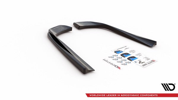 Maxton Rear Side Splitters For Mercedes-Amg E53 Coupe C238 - Gloss Black