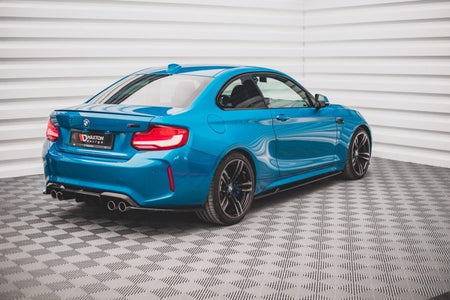 Maxton Side Skirts Diffusers V.2 BMW M2 F87 - Gloss Black