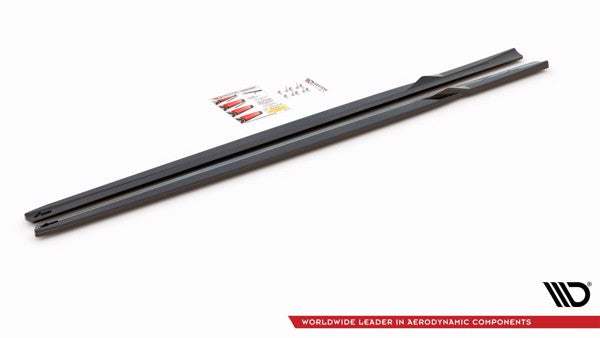 Maxton Side Skirts Diffusers V.2 BMW M2 F87 - Gloss Black